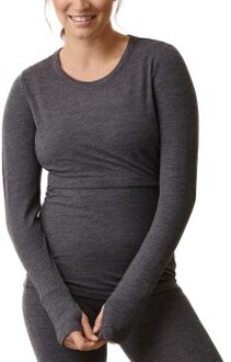 Boob Merino Wool Long Sleeve Top * Actie * Grijs - Small