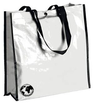 Boodschappen shopper tas wit 38 x 38 cm - Shoppers