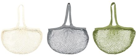 boodschappentas Net 67 cm polyester beige Bruin