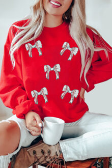 Boogontwerp Relaxed Fit Sweatshirt - maat M Rood