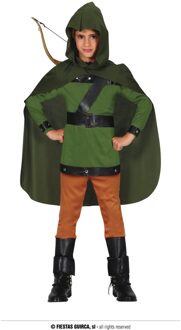 Boogschutter Kostuum Met Cape Kind Groen, Zwart