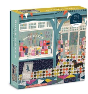Book Haven 1000 Piece Puzzle In Square Box - Galison