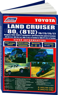 Book: Toyota Land Cruiser 80 (81) / 70/73/75/77 (D) 1990-1998G. In. REM. Service. that, sir. AUTOGLASS. | Legion-Aвтодата