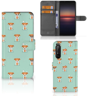 Bookcase Sony Xperia 1 II Smartphone Hoesje Pups