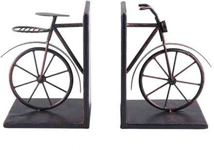Bookshelf Retro Style Bicycle Book Holder Book Close Book Stand Decoration Home Decoration Bronze
