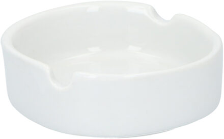 Bookwill 1x Witte ronde asbakken 8 cm keramiek