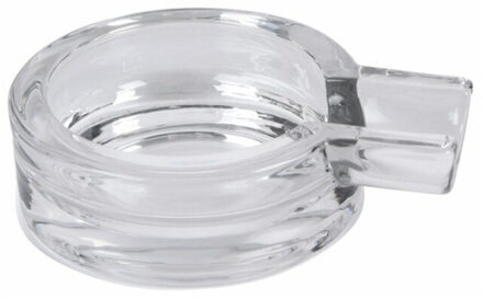 Bookwill Sigaren asbak - glas - 1 legger - D14.5 cm - sigarenhouder