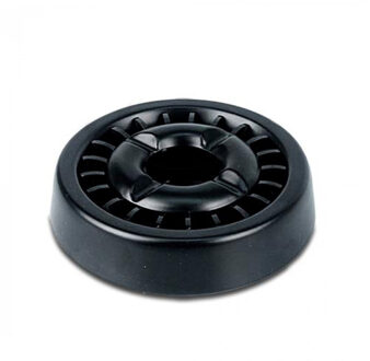 Bookwill Sigarettendover asbak - zwart - 14 cm - metaal/kunststof - dover/tafeldover