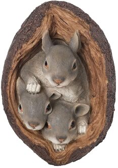 Boom Eekhoorn Hars Tuin Ornament Tree Hugger Grillige Boom Standbeeld Decor Outdoor Sculpturen Tuin Yard Art C1