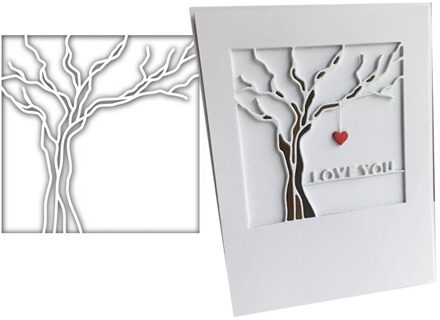 Boom Frame Metalen Stansmessen Voor Scrapbooking Diy Kaarten Stencil Papier Ambachtelijke Handgemaakte Album