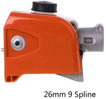 Boom Kettingzaag Versnellingsbak Gear Hoofd 26Mm Spline Saw Boom Cutter Chainsaw Versnellingsbak Drijfwerkkop Tool 7/9 Spline N1HF 9mm