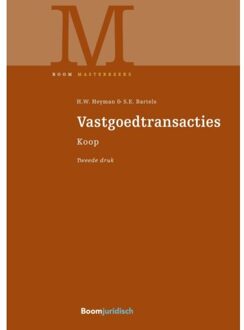 Boom Masterreeks  -   Vastgoedtransacties