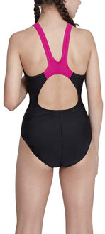 Boom Splice Muscleback Meisjes Badpak  - Zwart/Roze  - Maat 116
