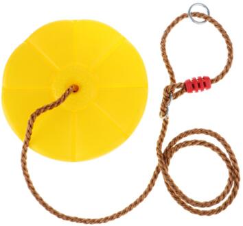 Boom Swing Disc, Touw Swing Ronde Kids Swing Seat Sterke Disc Swing Kan Houdt geel