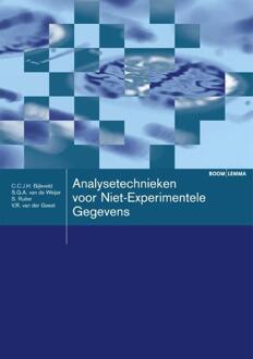 Boom Uitgevers Den Haag Analysetechnieken voor niet-experimentele gegevens - Boek C.C.J.H. Bijleveld (9462360162)