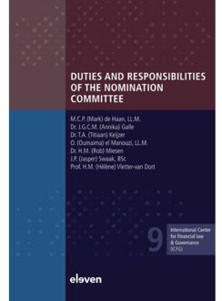 Boom Uitgevers Den Haag Duties And Responsibilities Of The Nomination Committee - Icfg Reeks - M.C.P. de Haan