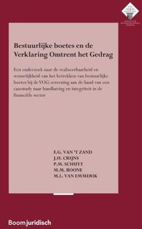 Boom Uitgevers Den Haag E.M. Meijers Instituut voor Rechtswetenschappelijk Onderzoek 354 -   Bestuurlijke boetes en de Verklaring Omtrent het Gedrag