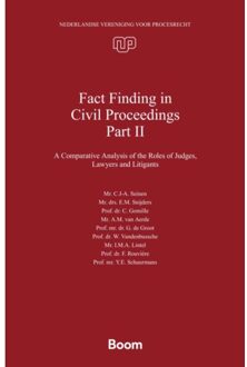 Boom Uitgevers Den Haag Fact Finding In Civil Proceedings Part Ii - Nederlandse Vereniging Voor Procesrecht - Judge C.J.-A Seinen