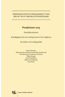 Boom Uitgevers Den Haag Preadviezen 2015 - Boek Vereniging voor de Vergelijkende Studie van het Recht van België en (9462901473)