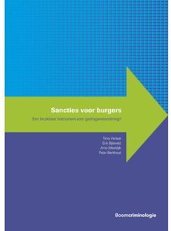 Boom Uitgevers Den Haag Sancties Voor Burgers - Handhaving En Gedrag - Timo Verlaat