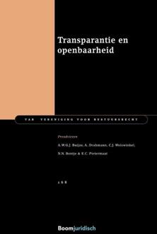 Boom Uitgevers Den Haag Transparantie En Openbaarheid - Var-Reeks - A.W.G.J. Buijze