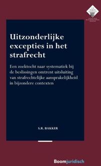 Boom Uitgevers Den Haag Uitzonderlijke Excepties In Het Strafrecht - E.M. Meijers Instituut Voor Rechtswetenschappelijk - S.R. Bakker