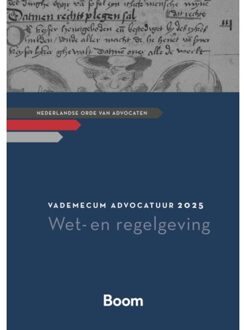 Boom Uitgevers Den Haag Vademecum Advocatuur / 2025