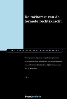 Boom Uitgevers Den Haag VAR-reeks 163 -   De toekomst van de formele rechtskracht