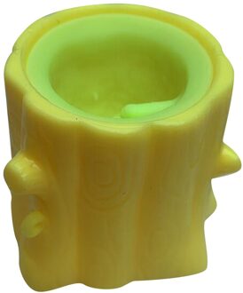 Boomstronk Evil Eekhoorn Cup Decompressie Telescopische Hoofd Spoof Speelgoed Grappig Speelgoed Evil Decompressie Boomstronken Fidget Speelgoed Leuke geel