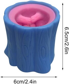 Boomstronk Evil Eekhoorn Cup Decompressie Telescopische Hoofd Spoof Speelgoed Hand Spel Anti Stress Brain Teaser Educatief Speelgoed