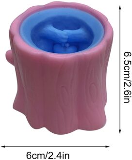 Boomstronk Evil Eekhoorn Cup Decompressie Telescopische Hoofd Spoof Speelgoed Hand Spel Anti Stress Brain Teaser Educatief Speelgoed