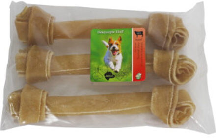 Boon Brekz Rawhide - runderhuidbot geknoopt kauwsnack hond 25 cm 6 stuks