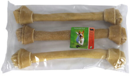 Boon Brekz Rawhide - runderhuidbot geknoopt kauwsnack hond 38 cm 6 stuks
