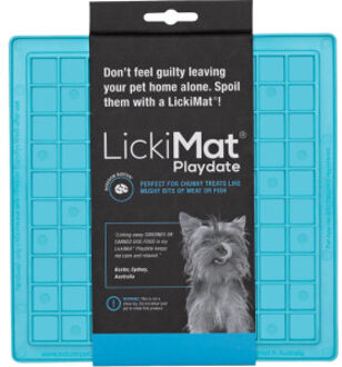 Boon Lickimat likmat Playdate turquoise voor de hond (20 cm) Per stuk