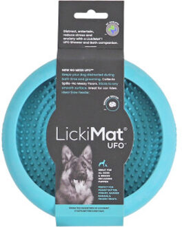 Boon Lickimat likmat UFO turquoise voor de hond (18×3 cm) Per stuk
