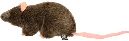 Boon Pluche - bruine - rat - knuffel - 22 cm - Knaagdieren knuffels - Knuffel huisdieren