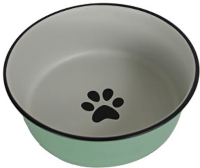 Boon RVS eetbak mintgroen voor hond en kat 20 cm