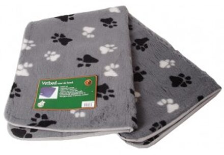 Boon Vetbed grijs met pootprint voor honden 2 x XL