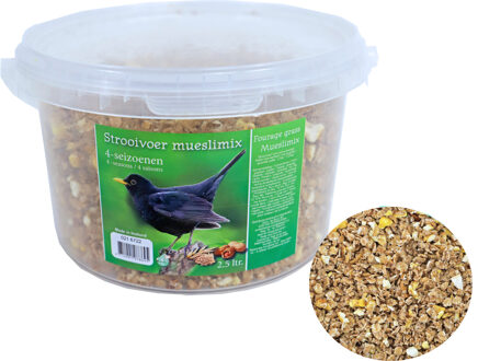 Boon Vier seizoenen strooivoer muesli 5 liter - Winter vogelvoer/dierenvoer