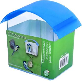 Boon Vogel voederbak/voederhuis transparant met zuignappen 17 x 15 x 10 cm