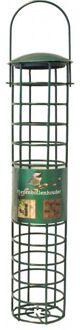 Boon Vogel voedersilo voor vetbollen metaal groen 35 cm - Vogel voedersilo