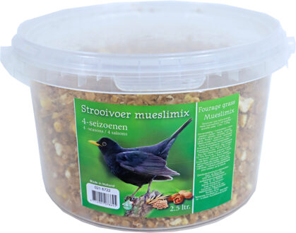 Boon Vogelvoer - Vier seizoenen - strooivoer muesli - 2,5 liter - Winter