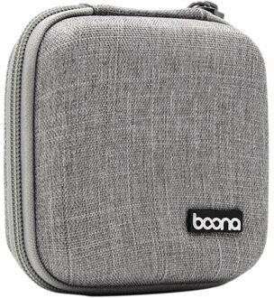 Boona Draagbare Reizen Opbergtas Multifunctionele Opbergtas Voor Air/Pro Power Bank Datakabel Oplader Headset grijs