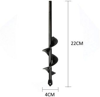 Boor Voor Planten Tuinieren Spiraal Boor Graven Boor Tool Hole Digger Voor Hand Boor Boor Voor Metalen 4x22cm