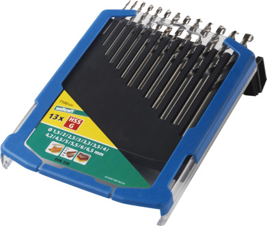 Boorbitset HSS 1,5-6,5 mm 13-delig 7100000