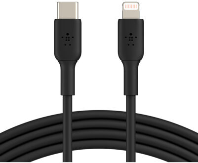 BOOST CHARGE Lightning to USB-C Cable 1M Oplader Zwart