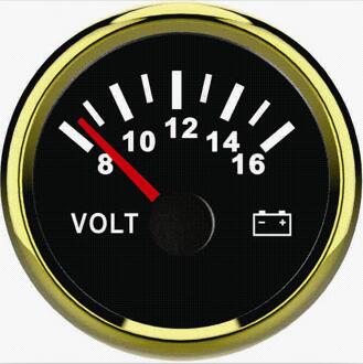 Boot Auto Motorfiets 52Mm 2-1/16 "12V/24V Volt Gauge Meter Voltmeter Met backlight 3