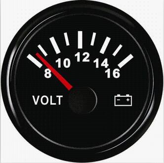 Boot Auto Motorfiets 52Mm 2-1/16 "12V/24V Volt Gauge Meter Voltmeter Met backlight