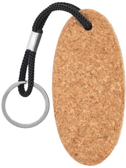 Boot drijvende kurk sleutelhanger Zwart - One size
