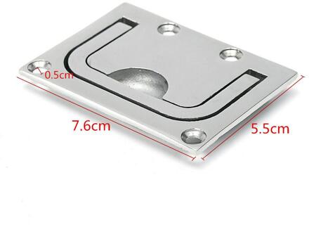 Boot Locker Lift Pull Ring Handvat Flush Lift Ring Boot Pull 316 Marine Grade Roestvrij Staal 75X56Mm vissen Accessoires